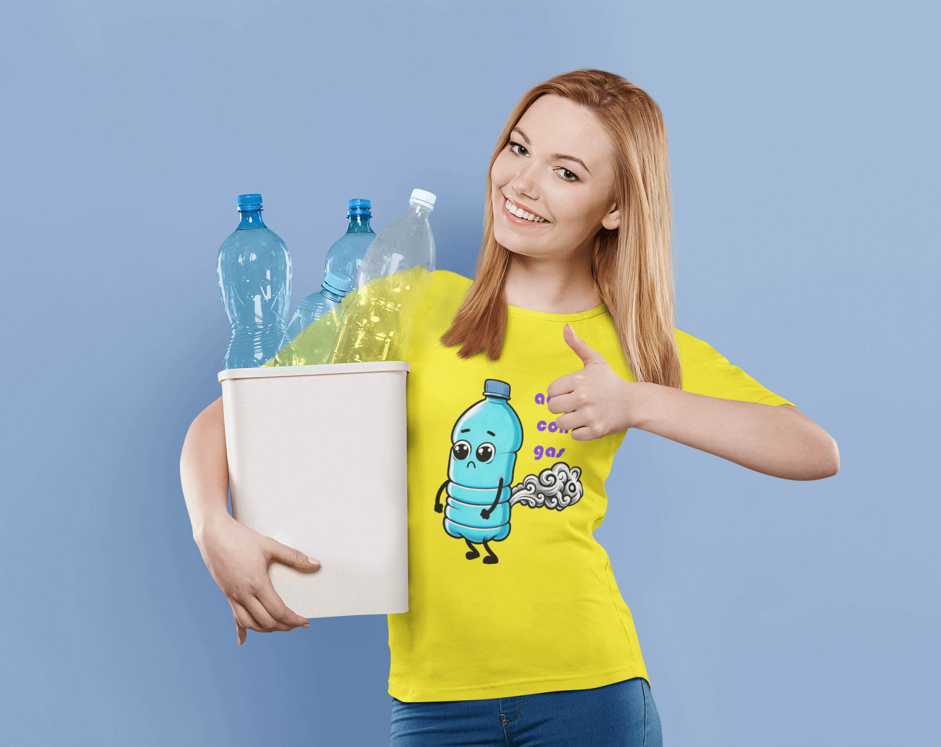 Camiseta "Agua con Gas" - ¡Lleva el humor burbujeante a donde vayas!

Si eres de los que disfrutan con el humor visual y las bromas ingeniosas, la camiseta "Agua con Gas" es perfecta para ti. Con un diseño simpático que hará reír a cualquiera, esta camiseta se convertirá en tu favorita para cualquier ocasión casual. Ideal para quienes aman las bebidas con burbujas y, por supuesto, las risas.

Características de la camiseta:
100% algodón, suave y ligera, ideal para el día a día.
Divertido diseño que muestra 