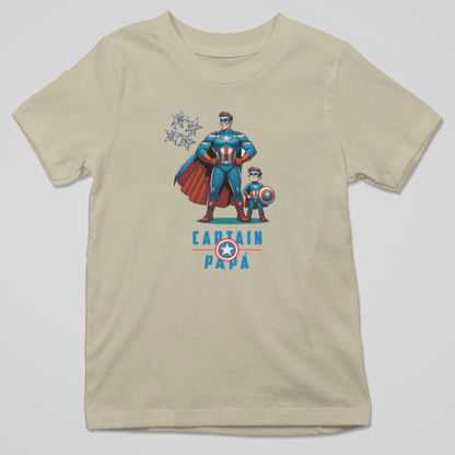 Camiseta "Captain Papá" - Para Superpapás y sus Pequeños Héroes 🦸‍♂️👶