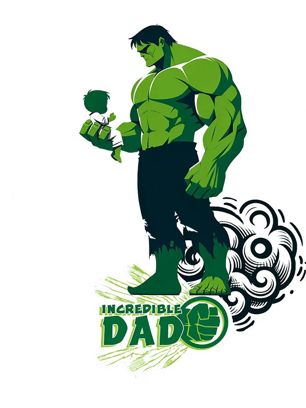 Camiseta de manga corta hombre INCREDIBLE DAD STARWAYTOHELEN