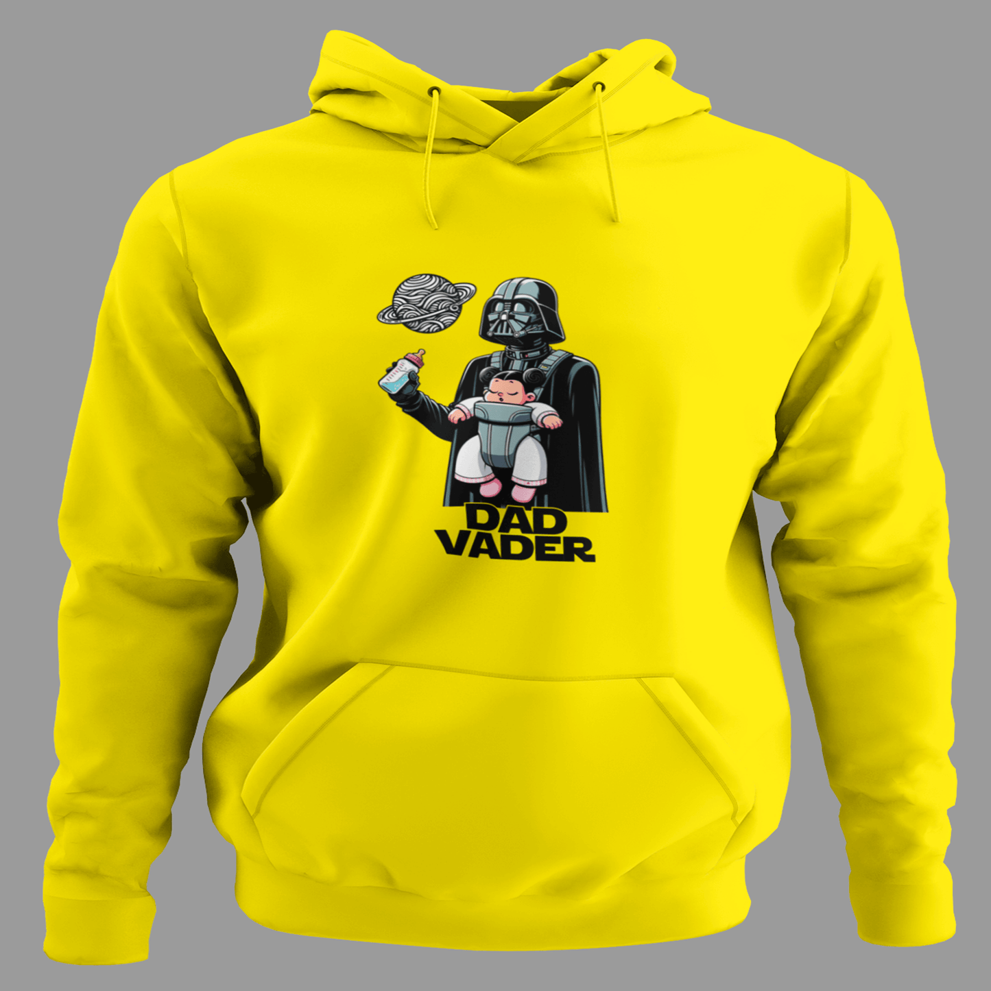 SUDADERA CON CAPUCHA AMARILLA STARWARS