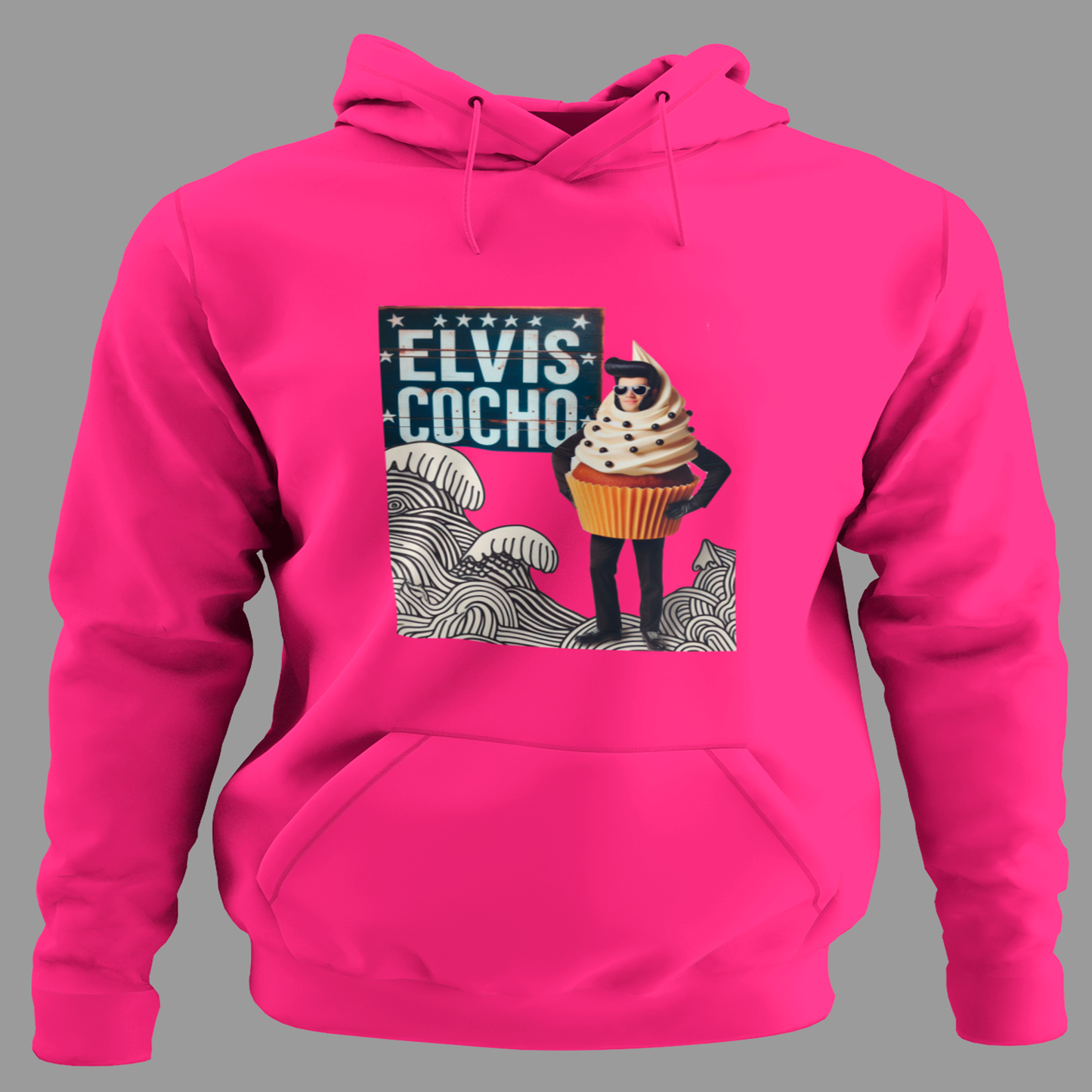 Sudadera "Elvis Cocho" - ¡Para los Fans del Rock y el Humor Dulce! 🎤🧁