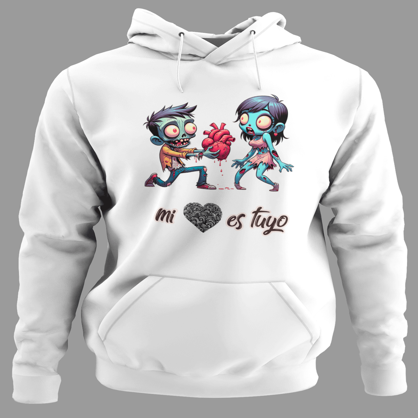 Sudadera "Mi ❤️ Es Tuyo" - Amor Zombi Para Parejas Inseparables