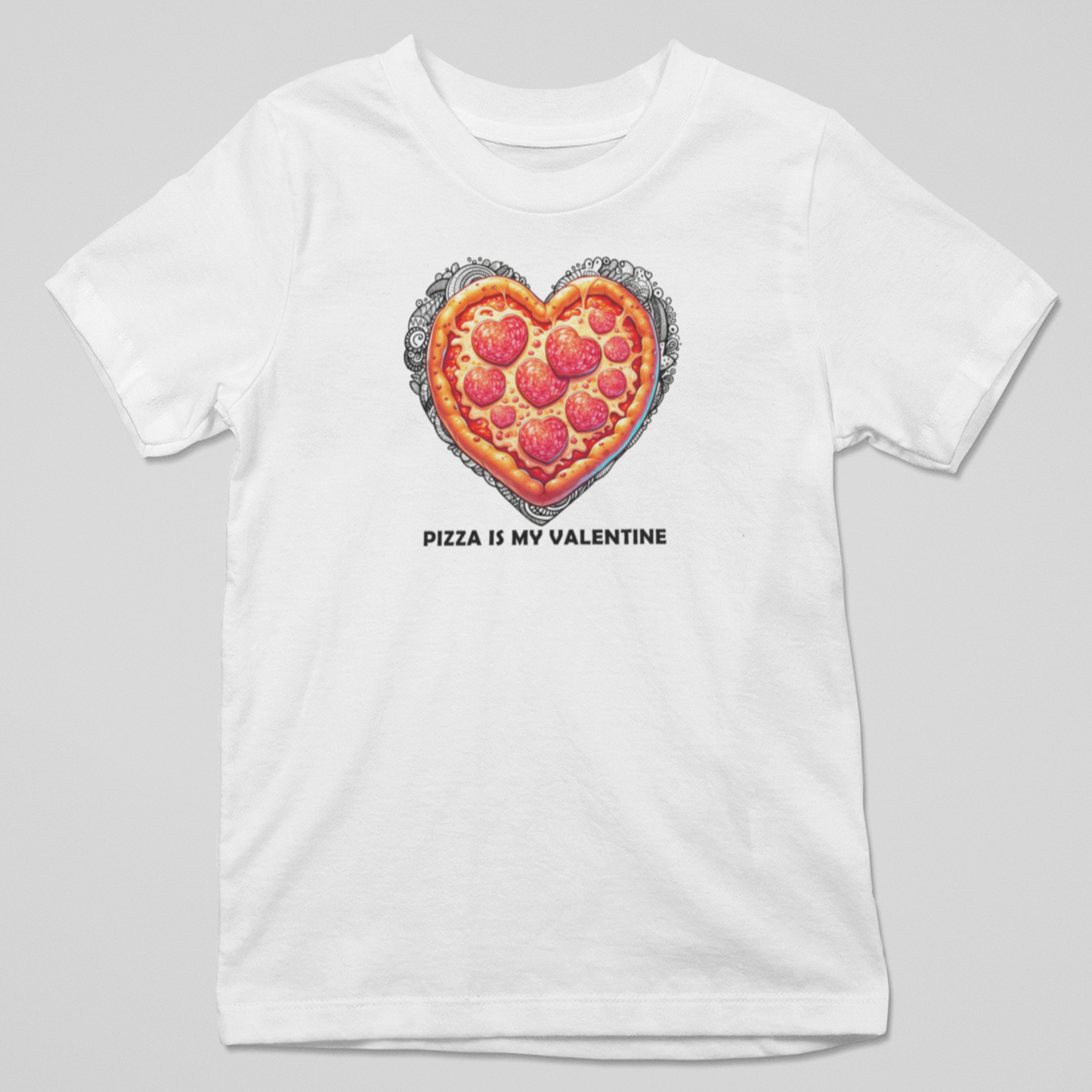 Camiseta Pizza is My Valentine - ¡Amor y Pizza en Una Prenda!