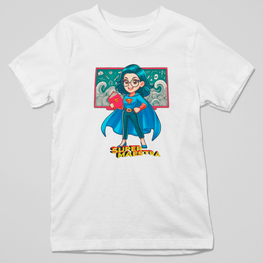 camiseta manga corta maestra