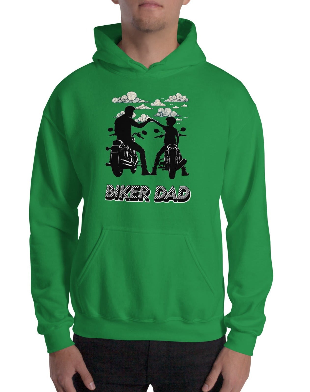 SUDADERA CON CAPUCHA HOMBRE VERDE MOTERO