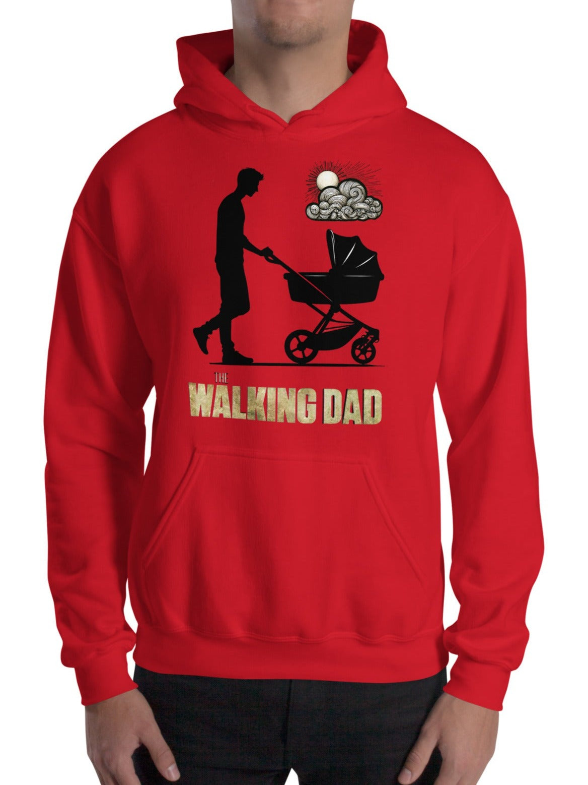 SUDADERA CON CAPUCHA ROJA WALKING DAD