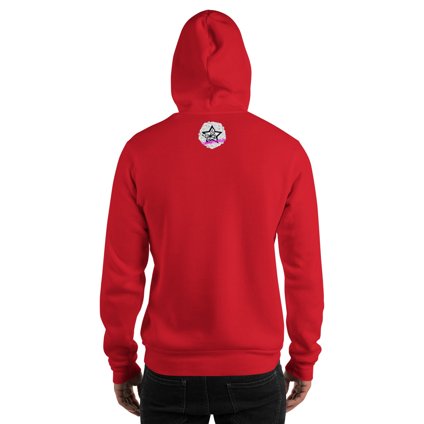 SUDADERA CON CAPUCHA ROJA HOMBRE WALKING DAD