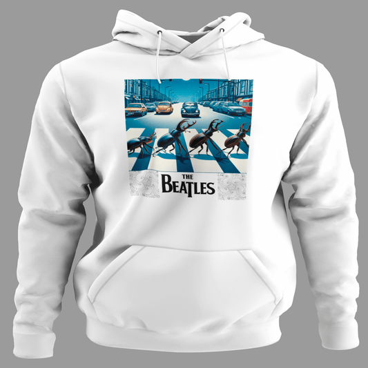 Sudadera "The Beatles" Insectos en Abbey Road - Para Fans con Humor