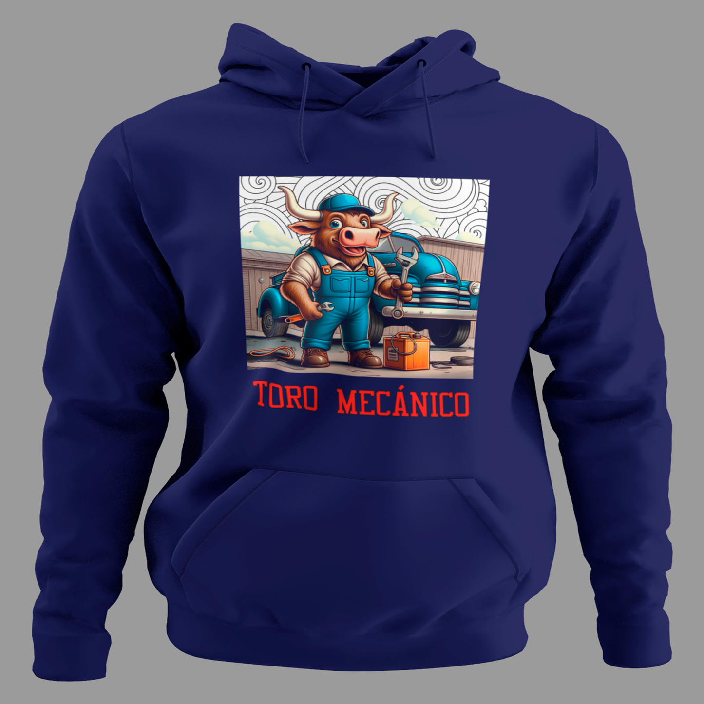 Sudadera "Toro Mecánico" - El Toque Perfecto para los Amantes del Taller