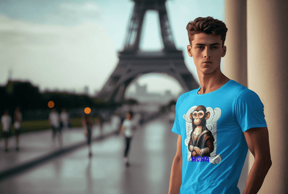 Camiseta "Mona": La Mona Lisa con un Toque Divertido