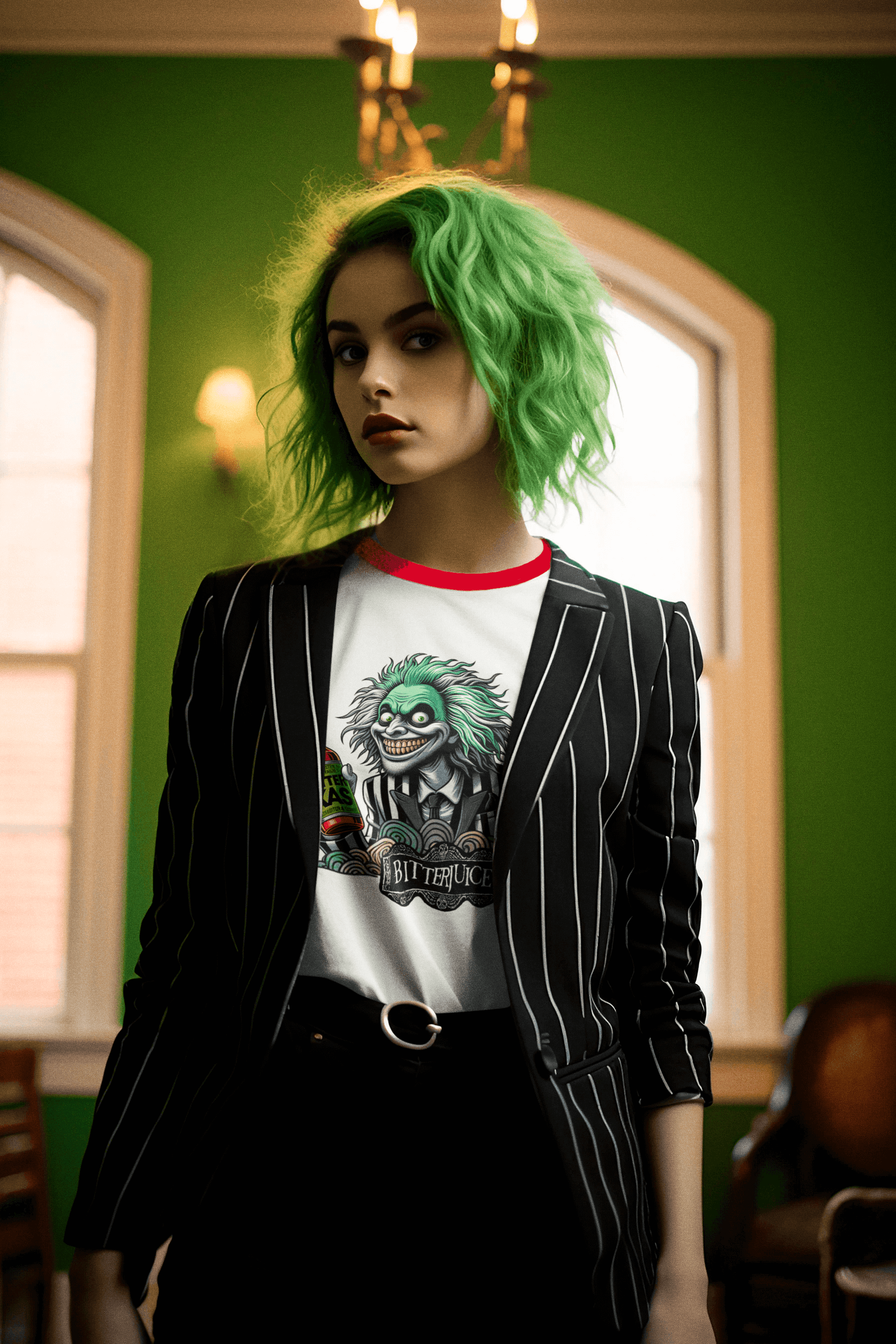 Camisetas Beetlejuice
Camisetas de películas icónicas
Moda retro ochentera
Camisetas divertidas
Camisetas unisex de cine