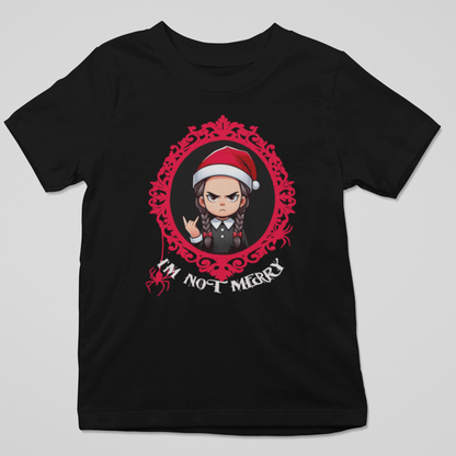 Camiseta "I'm Not Merry": Navidad con un Toque de Oscuridad