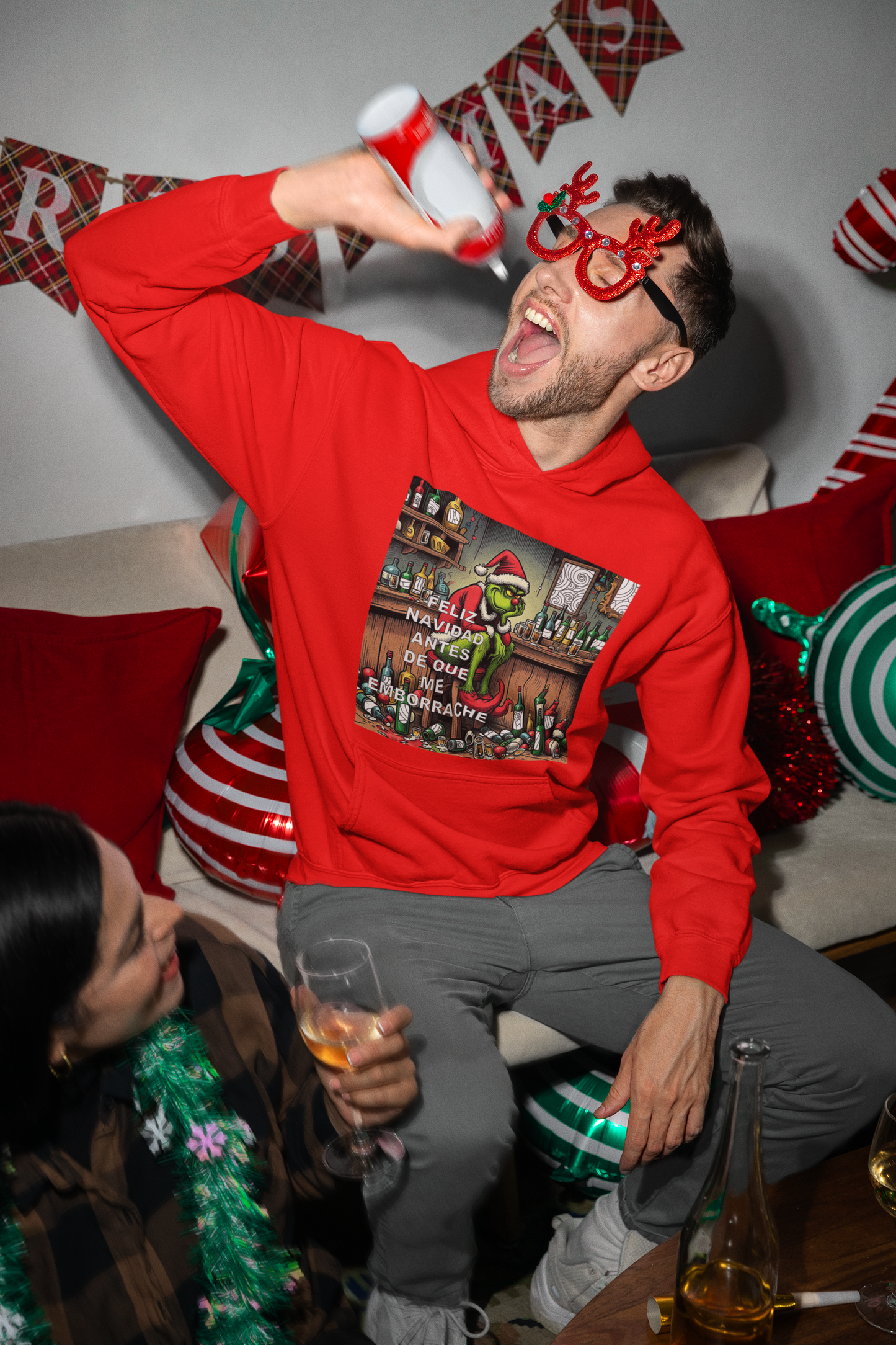 SUDADERA NAVIDAD GRINCH BAR