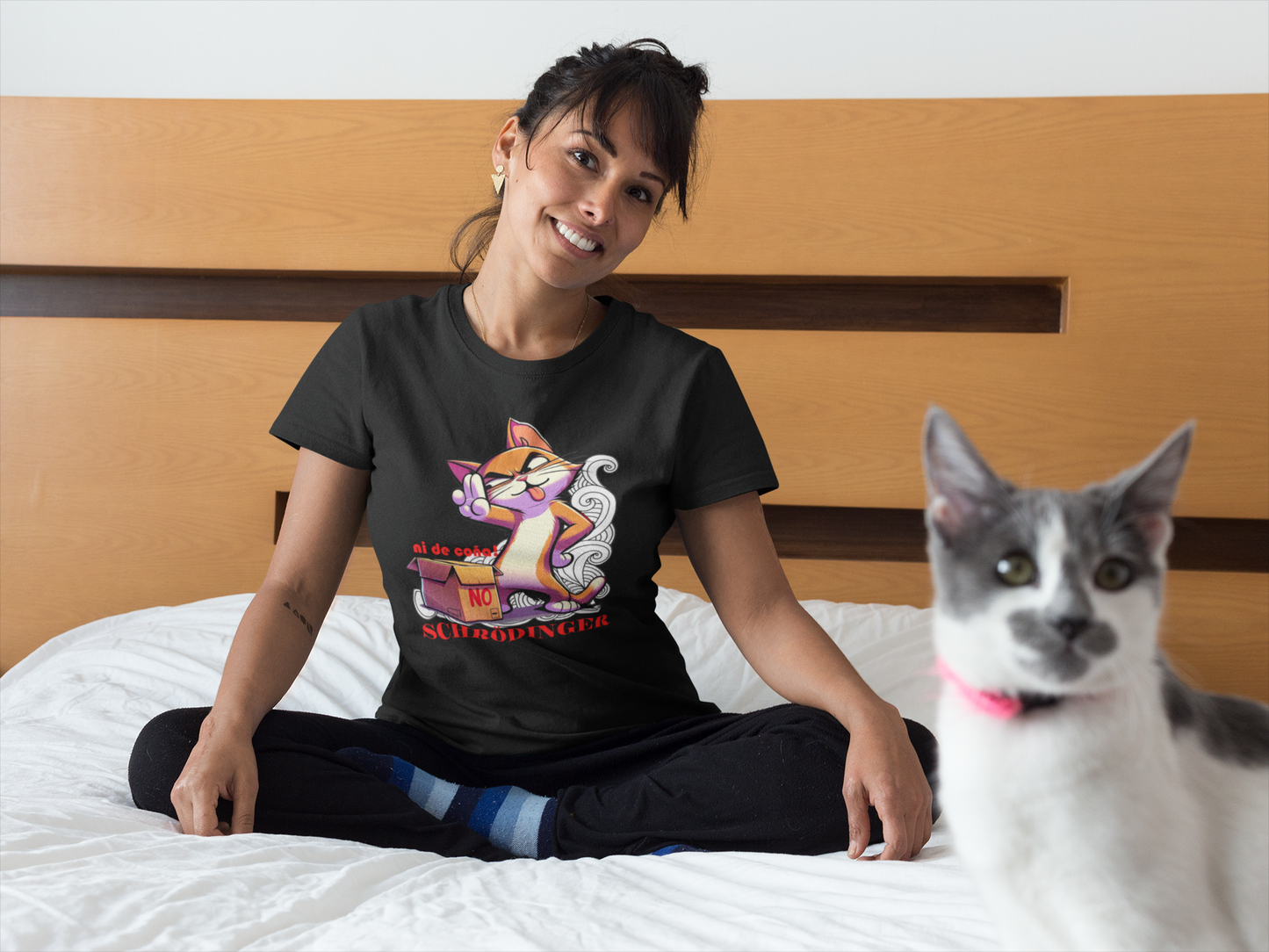 Camiseta Schrödinger Cat - Para los Gatos que Dicen 'Ni de Coña' 🐱