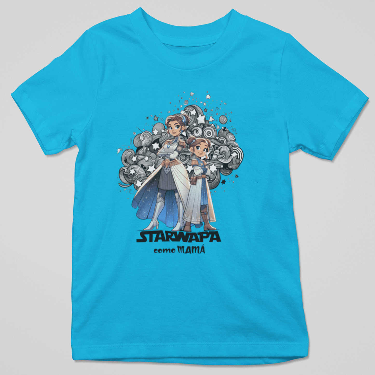 Camiseta StarWappa como Mamá - ¡La Fuerza del Estilo en Versión Mini!