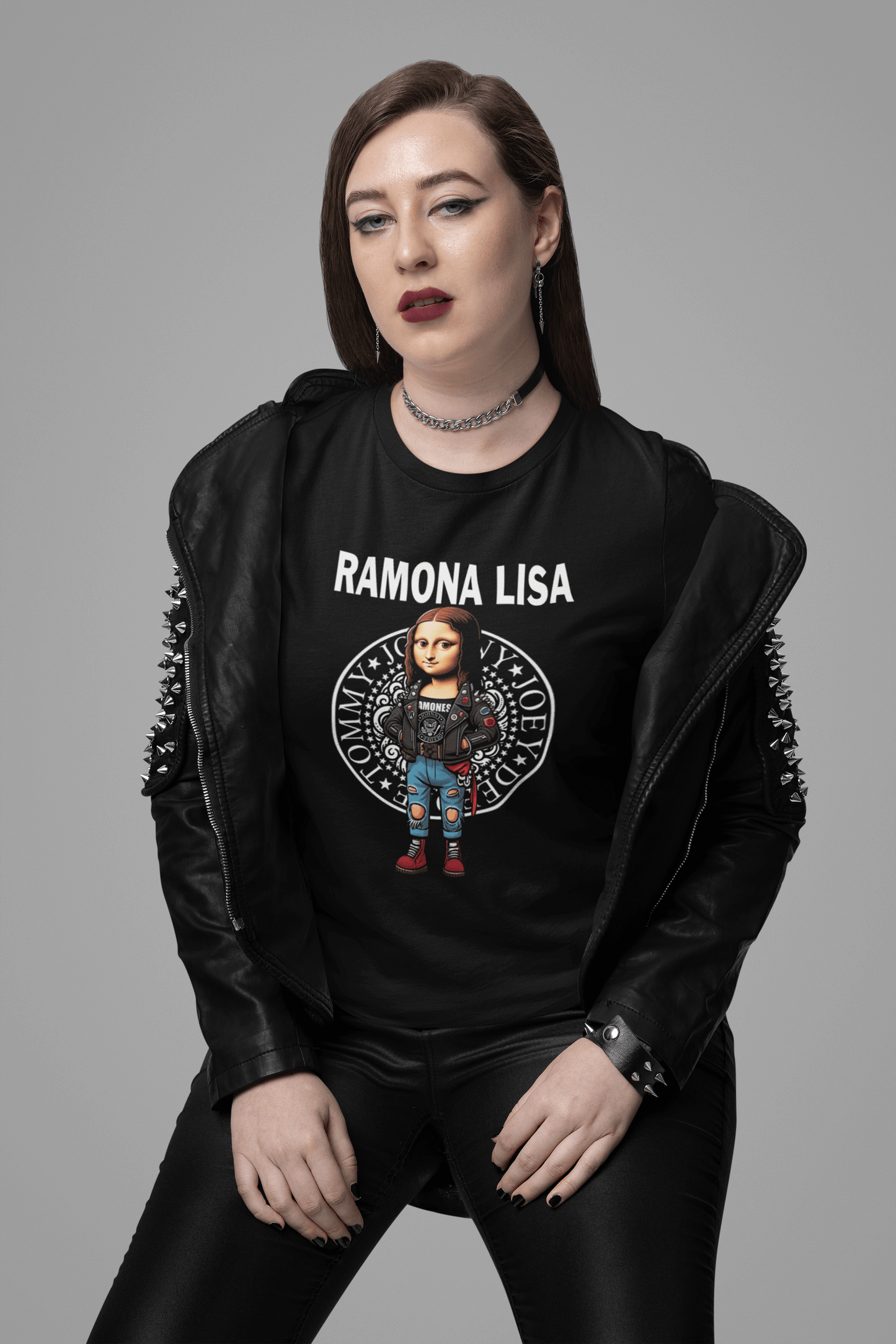 camiseta manga corta ramones