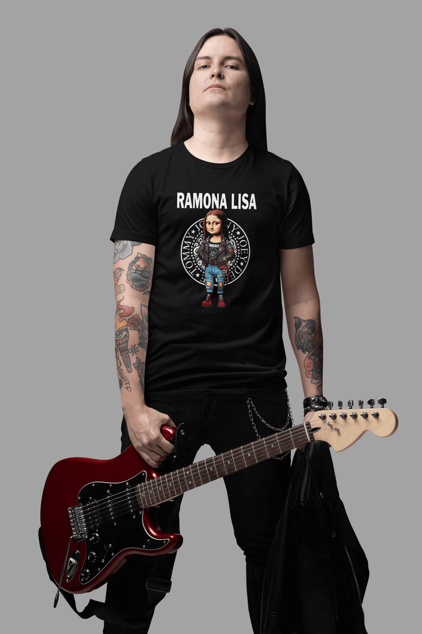 camiseta manga corta ramones