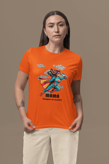 CAMISETA MANGA CORTA NARANJA DIA DE LA MADRE