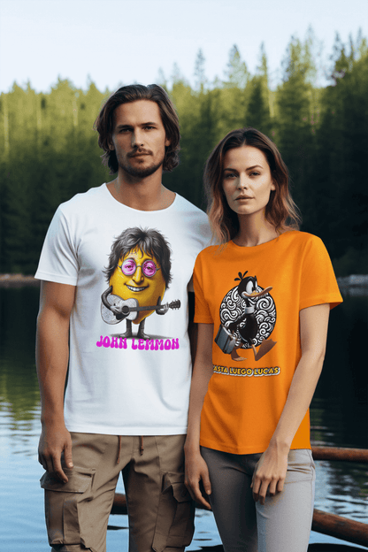 Camiseta "John Lemmon": Humor Cítrico con un Toque Musical