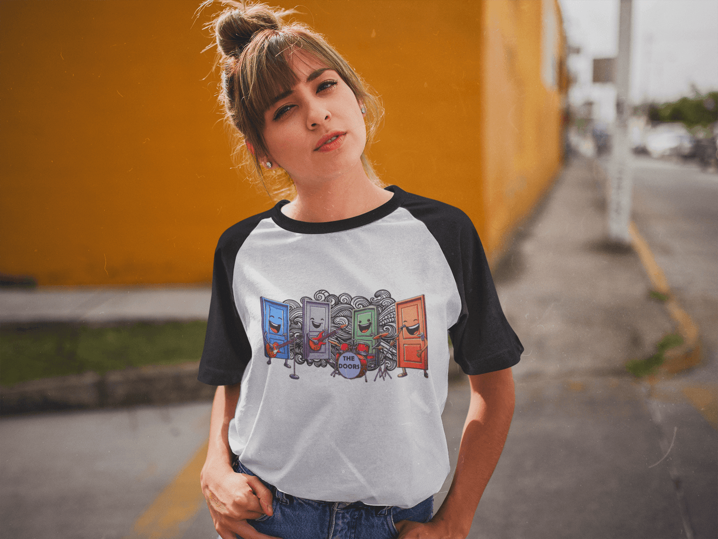 Camiseta "The Doors" - Diseño Divertido de Puertas Musicales 🎸🚪