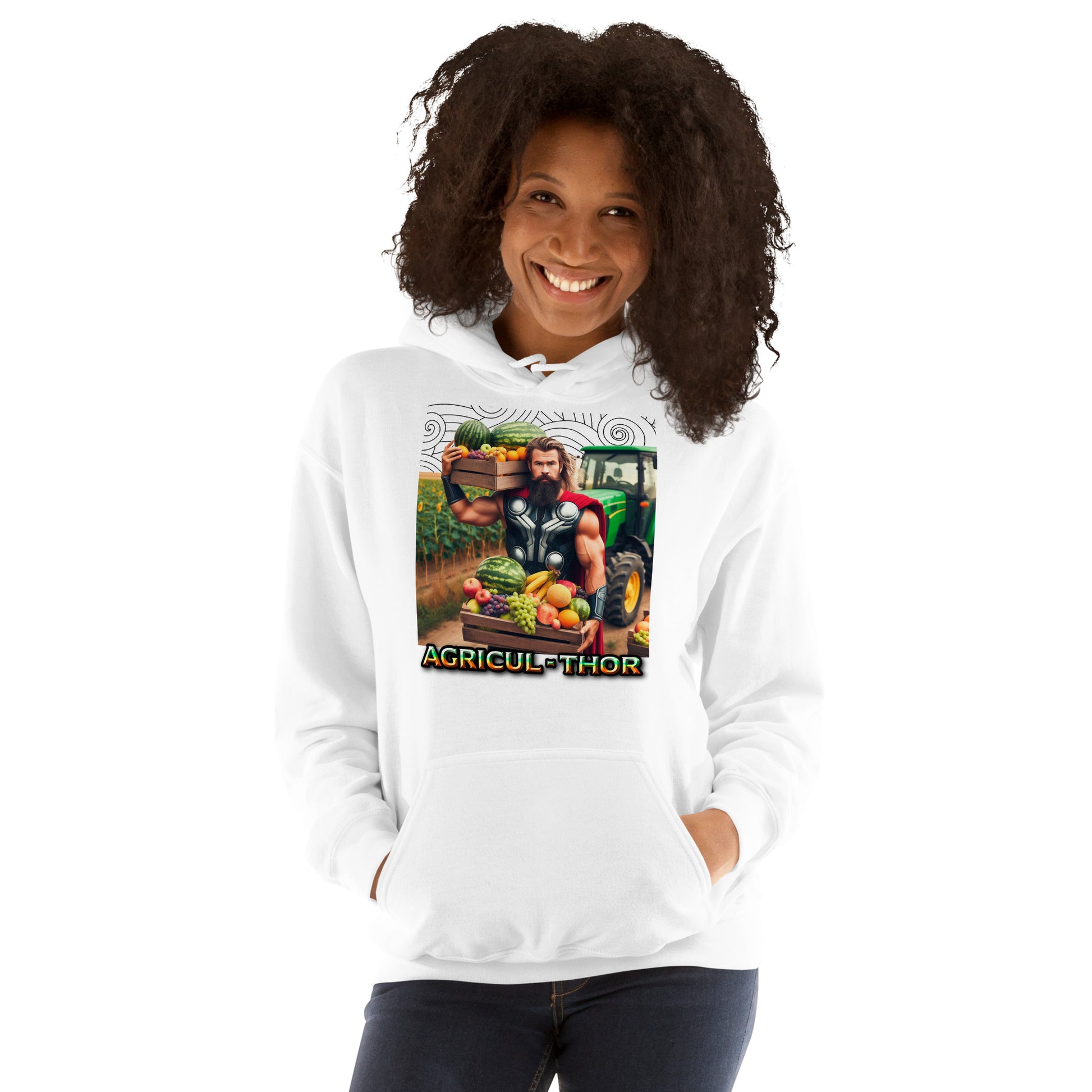 Sudadera "Agricul-Thor" - ¡El dios del trueno se convierte en el dios de la cosecha!

¿Quién dijo que ser un superhéroe es solo para salvar el mundo? Con la sudadera "Agricul-Thor", ¡Thor se pone manos a la obra en el campo! Esta prenda combina el poder de la agricultura con el humor geek, convirtiéndola en el regalo perfecto para los amantes del campo y de los superhéroes.

Características de la sudadera:
100% algodón, suave y cómoda, ideal para mantenerte abrigado mientras trabajas en el campo o simplemen