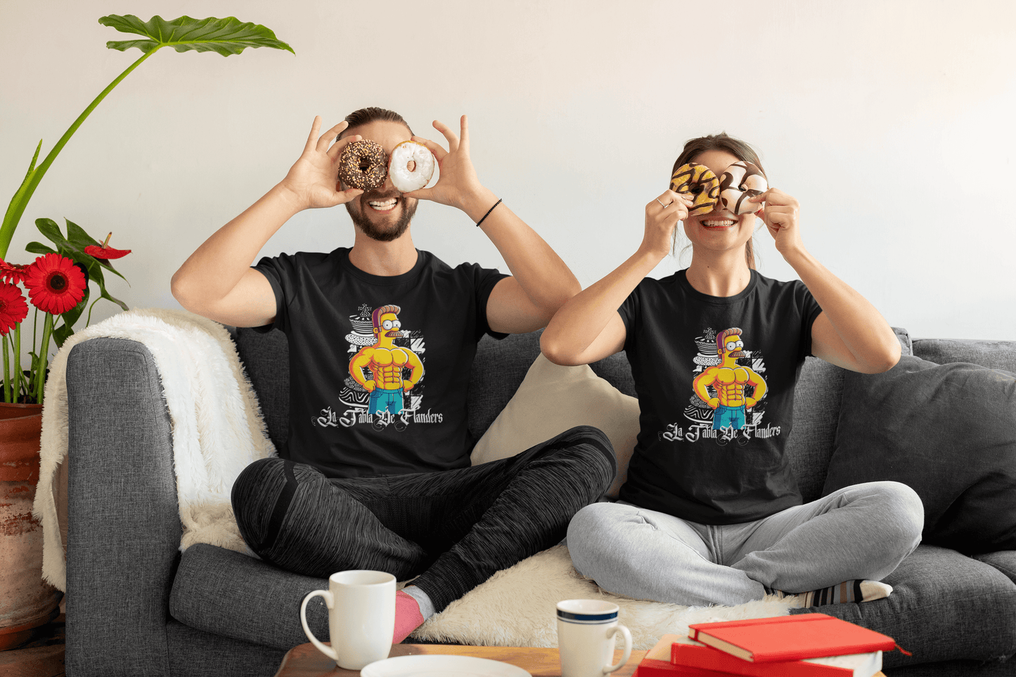 Camiseta "La Tabla de Flanders": Fe y Fitness en su Máxima Expresión