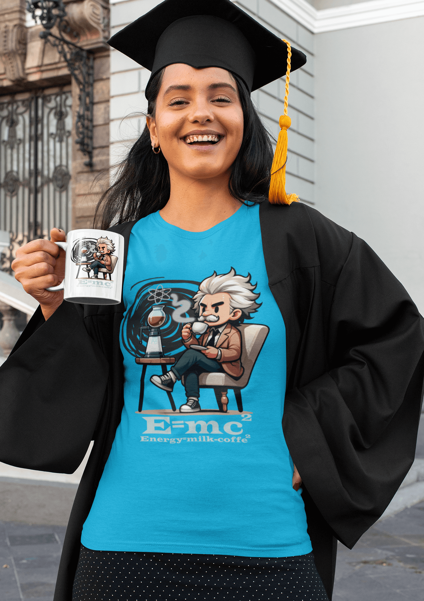 camiseta manga corta einstein