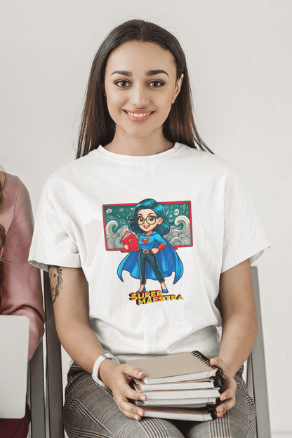 camiseta manga corta maestra