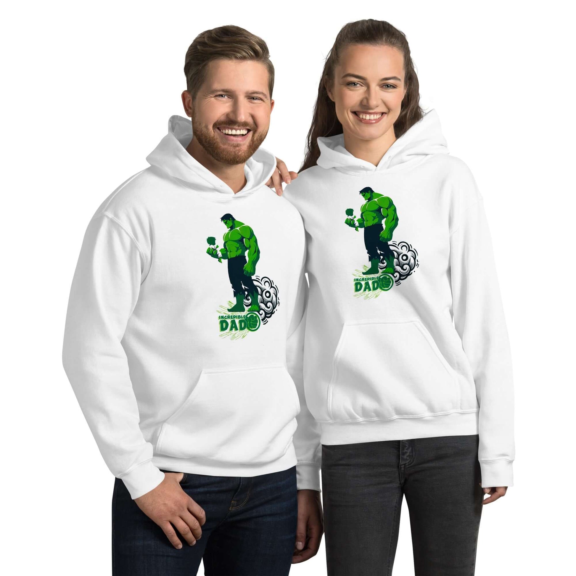 SUDADERA BLANCA CON CAPUCHA HULK