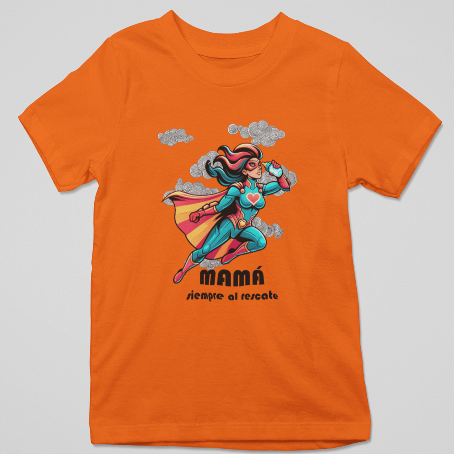 CAMISETA MANGA CORTA NARANJA DIA DE LA MADRE