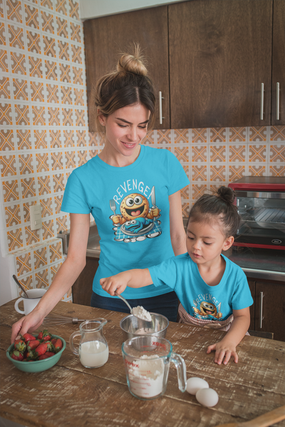 Camiseta divertida y original Revenge Cookie - Galleta vengadora comiéndose al monstruo de las galletas